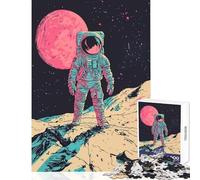 Astronaut on Alien Planet 1000 Pieces Jigsaw Puzzles for Teenagers Boost Cognitive Clarity And Sharpness Mindful Calm Play Enjoyment (38x26cm)