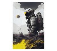 Astronaut on Alien Planet -16 Artistic Wooden Jigsaw Puzzle for Adults, 1000 PCS