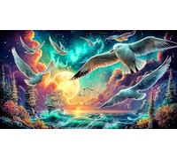 Astronaut on Cloud 1000 Piece Puzzle for Adults - Fun and Challenging Family Game Great Gift Idea Home Activity 38x52/1000pcs