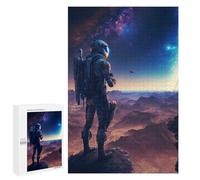 Astronaut on Mars -10, 1000 PCS Challenging Puzzle for Adults, Winter Gift, for Screen-Free Relaxation at Home