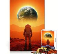Astronaut on Mars 1000 Pieces Jigsaws Adults Puzzles Cognitive Memory Serene Escape Exact Cut Art Xmas Gift (50X75CM)