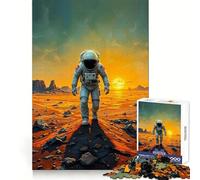 Astronaut on Mars Painting 1000 Piece Adult Puzzles Brain Development Light Enjoyment Sharp Edges (50X75CM)