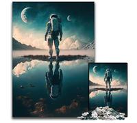 Astronaut on New PlanetJigsaw Puzzle 1000 Pieces Paper Jigsaw Puzzles for Adults for Home Decor Ideal Christmas & New Year Gift for Teenagers 1000 PCS(38x26cm)