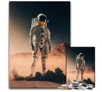 Astronaut on New PlanetJigsaw Puzzle 1000 Pieces Wooden Jigsaw Puzzles for Adults for Home Decor Ideal Christmas & New Year Gift for Teenagers 1000 PCS(75x50cm)