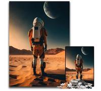 Astronaut on New PlanetPuzzles for 1000 Piece Impossible Jigsaw Puzzles for Adults Perfect for Family Fun Party Games Birthday Party Favors 1000 PCS(75x50cm)