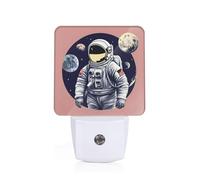 Astronaut On The Moon 1 Print Plug-in Night Light for Bedroom Hallway Dorm Living Room Illumination Home Decor