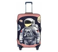 Astronaut On The Moon 1 Scratch Resistant Suitcase Cover Travel Luggage Protector,SuitcaseIncluded
