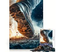 Astronaut on The Moon Jigsaw Puzzle 1000 Piece for Teenagers Strategic Think Mind Soothing Fun Clean Cut Merry Gift (38X26CM)