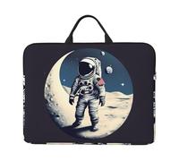 Astronaut On The Moon Print 14in Laptop Case Sleeve Water-Resistant Portable Notebook Cover Bag For Office