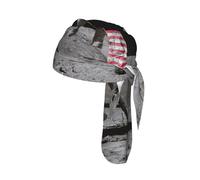 Astronaut on The Moon Print Cycling Headwrap Under Helmet Skull Cap Sweat Wicking Quick Dry for Patriotic Event Gift
