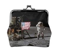 Astronaut On The Moon Printing Minimalist Lightweight Wallet for School and Work Commutes
