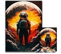 Astronaut on The Moon Puzzles for 1000 Piece cardboard Jigsaw Puzzles for Adults for Birthdays, Holidays, Best for Christmas 26X38CM/10.23x14.96inch
