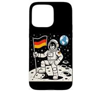 Astronaut On The Moon With German Flag Case for iPhone 15 Pro Max