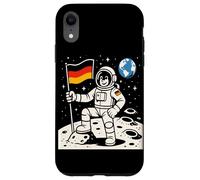 Astronaut On The Moon With German Flag Case for iPhone XR