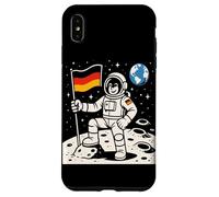 Astronaut On The Moon With German Flag Case for iPhone XS Max