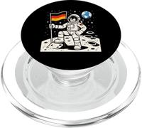 Astronaut On The Moon With German Flag PopSockets PopGrip for MagSafe