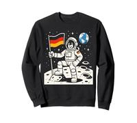 Astronaut On The Moon With German Flag Sweatshirt