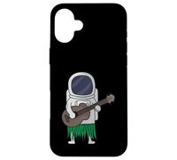 Astronaut Outer Space Ukulele Luau Cute Funny Hawaii Case for iPhone 16 Plus