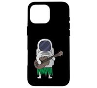 Astronaut Outer Space Ukulele Luau Cute Funny Hawaii Case for iPhone 16 Pro Max