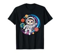 Astronaut owl in Space Simple Animals Galaxy T-Shirt
