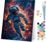 Astronaut Paint by Numbers for Adults, Great Paint by Numbers Kits On Canvas, Easy DIY Color Oil Painting Acrylic Paints with Brushes, Hobbies for Adults Women, Home Wall Decor Gifts 40x52 inch 2-5787