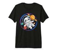 Astronaut Panda Bear in Space Simple Animals Galaxy Premium T-Shirt