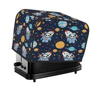 Astronaut Panda Space Toaster Cover 2 Slice Toaster Cover, Dust Cover Kitchen Small Appliance Cover