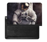 Astronaut Passport Cover Protector Rfid Blocking Passport Holder Id Card Holder Secure Travel Wallet Organizer for Passport Tickets Credit Cards, style, One Size