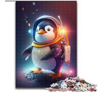 Astronaut Penguin Baby 1000Pc Adults Jigsaw Puzzle Jigsaw Puzzles for Adults Home Decor Brain Teaser Game for Teenagers & Family Interaction size 50x75cm