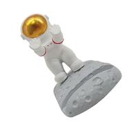 Astronaut Phone Stand for Desk, Resin Smartphone Holder for Office | White Cartoon Ornament, Stable Hands-Free Support, Suits Smartphones and Small Tablets beside Beds or Workspaces