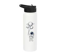 Astronaut Planet Balloons Space Stainless Steel Insulated Water Bottle