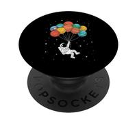 Astronaut Planet Balloons Whimsical Space & Astronomy PopSockets Adhesive PopGrip