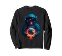 Astronaut Planet Earth Outer Space Galaxy Universe Science Sweatshirt