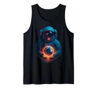 Astronaut Planet Earth Outer Space Galaxy Universe Science Tank Top