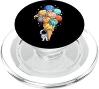 Astronaut Planet Ice Cream Cone Space Astronomy Solar System PopSockets PopGrip for MagSafe