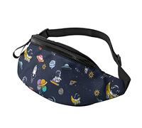 Astronaut Planet Rocket Galaxy Space Fanny Pack Sport Casual Waist Pack for Women Men Fashionable