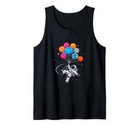 Astronaut Planet Swing Solar System Sun Earth Universe Tank Top