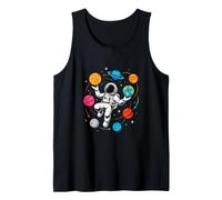 Astronaut Planet Swing Solar System Sun Earth Universe Tank Top