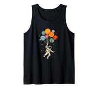 Astronaut Planet Swing Solar System Sun Earth Universe Tank Top