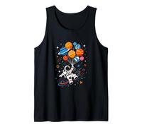 Astronaut Planet Swing Solar System Sun Earth Universe Tank Top