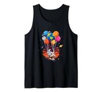 Astronaut Planet Swing Solar System Sun Earth Universe Tank Top