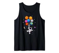 Astronaut Planet Swing Solar System Sun Earth Universe Tank Top