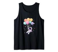 Astronaut Planet Swing Solar System Sun Earth Universe Tank Top