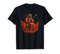 Astronaut Playing Djembe on Mars Space Art T-Shirt