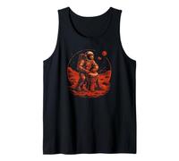 Astronaut Playing Djembe on Mars Space Art Tank Top