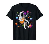 Astronaut Playing Electric Guitar in Space T-Shirt