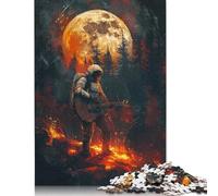Astronaut Playing Guitar 1000 Pieces Puzzles for Adults, Jigsaw Puzzles 1000 Pieces, DIY Puzzle Toy As Birthday Gifts 1000pcs (75x50cm)