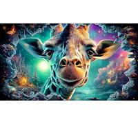 Astronaut playing guitar in space 1000 Piece Puzzle for Adults - Fun and Challenging Family Game Great Gift Idea Home Activity 38x26/1000pcs