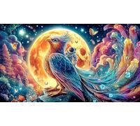 Astronaut-playing-guitar-on-the-moon 1000Pc Jigsaw Puzzles for Adults and Kids Age 12 Years + Impossible Hard Difficult Great Gift Idea Recycled Paper 38x52/1000pcs