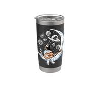 Astronaut Playing Guitar on the Moon Stainless Steel Insulated Tumbler